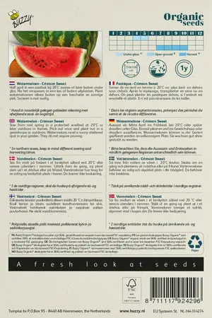 Buzzy® Organic Watermeloen Crimson Sweet (BIO) - afbeelding 2
