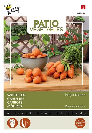 Buzzy® Patio Veggies, Wortel Parijse Markt - afbeelding 1