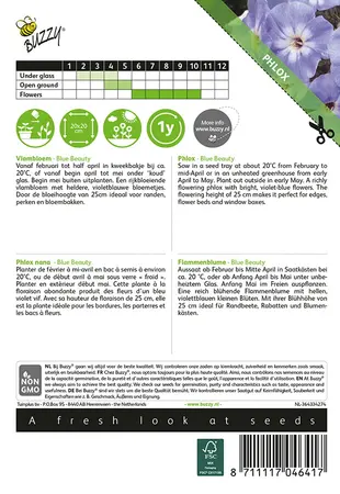 Buzzy® Phlox, Vlambloem Blue Beauty - afbeelding 2