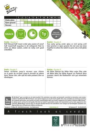 Buzzy® Radijs Gaudry 3 - afbeelding 2