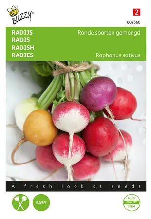 Buzzy® Radijs Ronde soorten gemengd - afbeelding 1