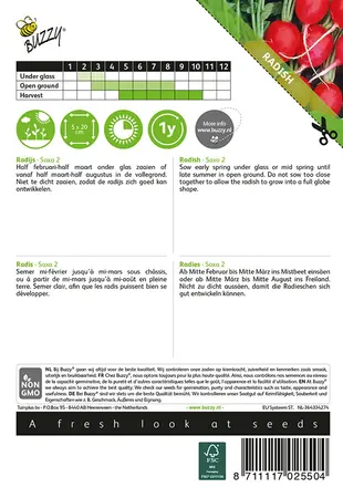 Buzzy® Radijs Saxa 2 - afbeelding 2
