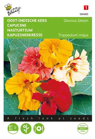 Buzzy® Tropaeolum, Oost-Indische kers Glorious Gleam - afbeelding 1