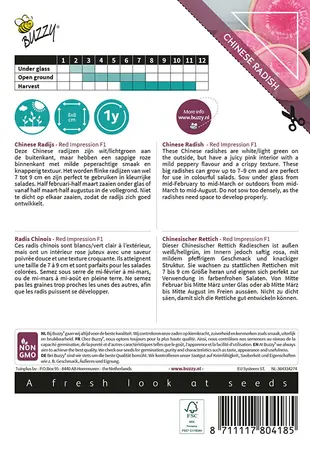 Buzzy® Xotica Chinese radijs Red Impression F1 - afbeelding 2