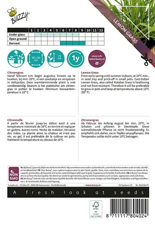 Buzzy® Xotica Citroengras Oost-Indische - afbeelding 2