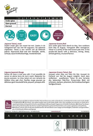 Buzzy® Xotica Rode Tatsoi - afbeelding 2