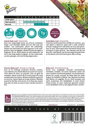 Buzzy® Xotica Salade Baby Leaf Oriental Mix - afbeelding 2