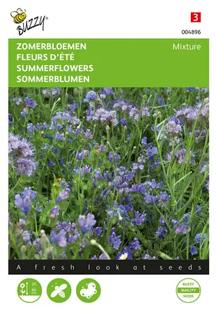Buzzy® Zomerbloemen Blauw mengsel - afbeelding 1
