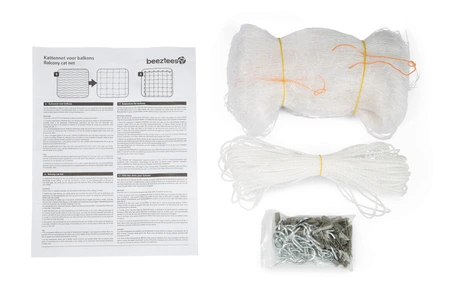 BZ KATTENNET V BALKON TRANSP 8X3M - afbeelding 4