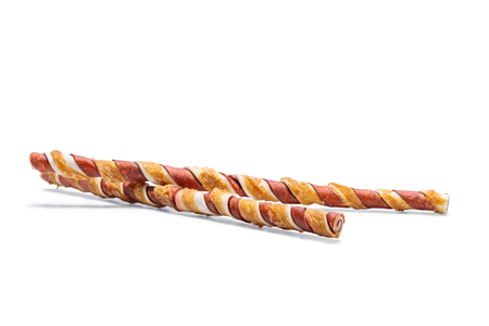 BZ KAUWSTICKS MET KIP EN RUND 2X 40 - afbeelding 1