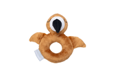 Beeztees Puppy Rammelaar Flamy - Hondenspeelgoed - Pluche - Terra - 16x18x8,5 cm
