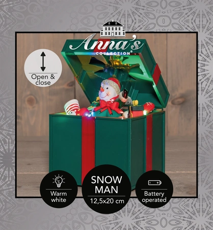 Cadeau bewegend led 20x12.5cm groen - afbeelding 3