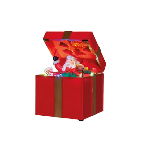 Cadeau bewegend led 20x12.5cm rood - afbeelding 4
