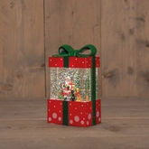 Cadeau glitterwater led 19x11cm rd - afbeelding 2