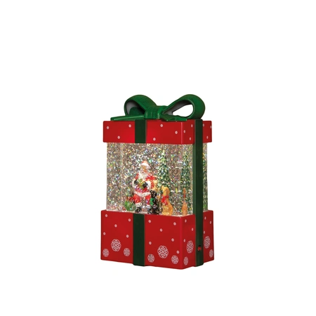 Cadeau glitterwater led 19x11cm rd - afbeelding 4