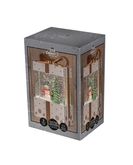 Cadeau glitterwater led 19x11cm wit - afbeelding 1