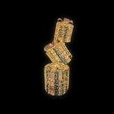 Cadeaustapel D 30 x H 95 cm shiny gold 1500 LED met timer/dimmer