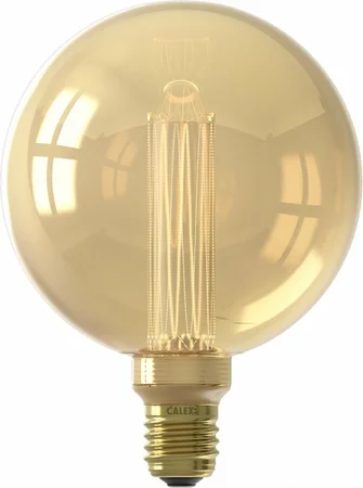 Calex LED Glassfiber Globe lamp G125 220-240V 3,5W 120lm E27 Gold 1800K dimmabl
