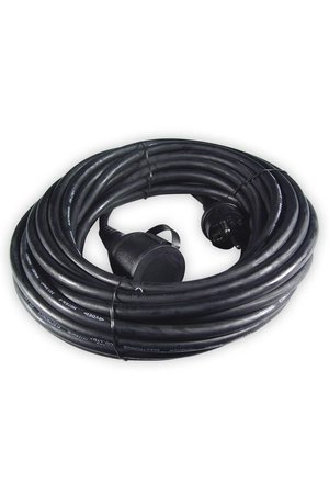 Calex Rubber verlengkabel 3x1,5mm², met stekker/contrastekker IP44, 15mtr - afbeelding 2