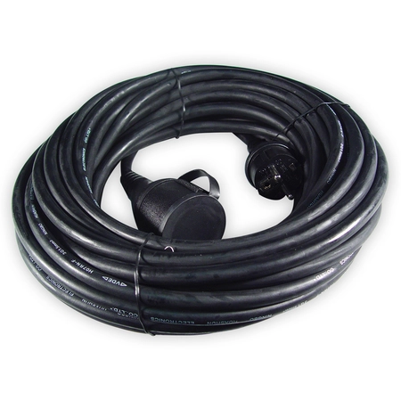 Calex Rubber verlengkabel 3x1,5mm², met stekker/contrastekker IP44, 15mtr - afbeelding 1