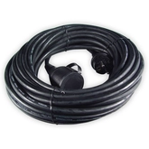 Calex Rubber verlengkabel 3x1,5mm², met stekker/contrastekker IP44, 15mtr - afbeelding 1