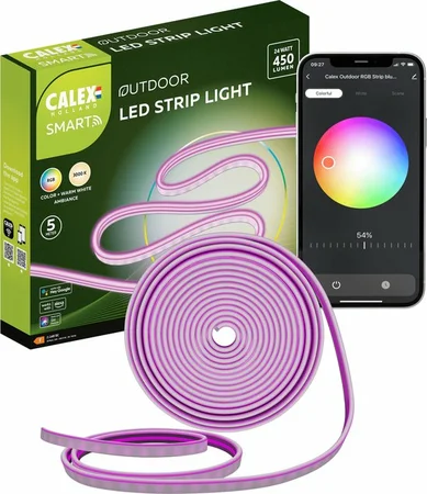 CALEX Smart RGBW Outdoor strip light 3000K 5m - afbeelding 1