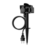 Calex Tuincontactdoos 2-voudig met grondpen, incl. 1,4 mtr kabel/stekker - afbeelding 1
