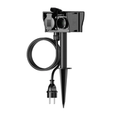 Calex Tuincontactdoos 4-voudig met grondpen, incl. 1,4 mtr kabel/stekker - afbeelding 1
