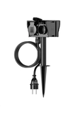 Calex Tuincontactdoos 4-voudig met grondpen, incl. 1,4 mtr kabel/stekker - afbeelding 2