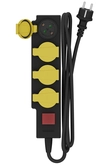 Calex Waterdichte contactdoos IP44 4-voudig met schakelaar, incl. 1,4 mtr kabel - afbeelding 2