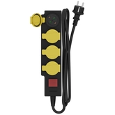 Calex Waterdichte contactdoos IP44 4-voudig met schakelaar, incl. 1,4 mtr kabel - afbeelding 1