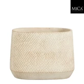 Camino pot ovaal taupe - l28xb16xh21cm