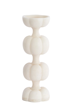 Light & Living Candle holder Ø13x36,5 cm ASTORIA beige - afbeelding 1