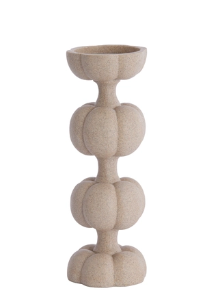 Light & Living Candle holder Ø13x36,5 cm ASTORIA sand - afbeelding 1