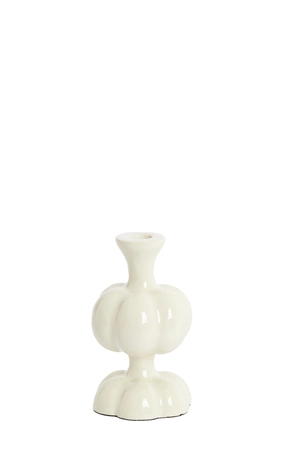 Light & Living Candle stick Ø10x17 cm CALDAS shiny cream - afbeelding 1