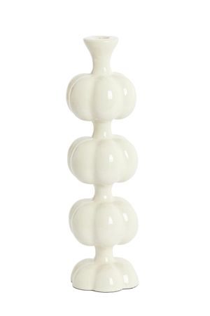 Light & Living Candle stick Ø10x35 cm CALDAS shiny cream - afbeelding 1