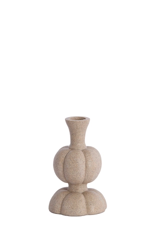 Light & Living Candle stick Ø11x17 cm AUBURN sand - afbeelding 1