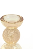 Light & Living Candle stick Ø8x12 cm ITINGA glass bubble amber - afbeelding 2