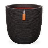 Capi Nature Rib NL pot bol Zwart - 43x41cm