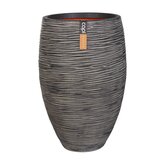 Capi Nature Rib NL vaas elegant deluxe Antraciet - 40x30cm