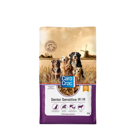 CaroCroc Hondenbrokken Senior Sensitive - 3 Kg - afbeelding 1
