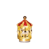 Carrousel led glas 20.5x13cm multi