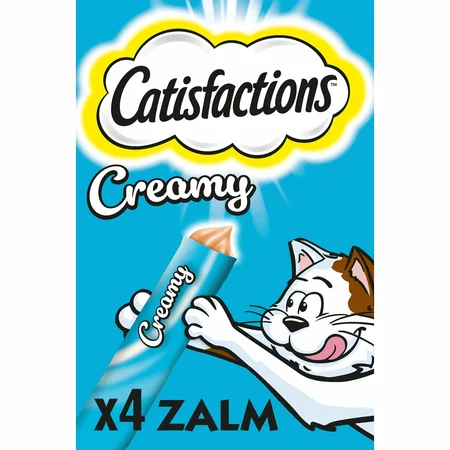 Catisfactions creamy zalm 4x10gr - afbeelding 2