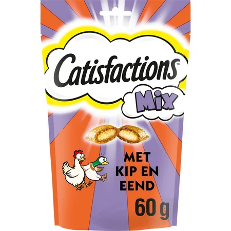 Catisfactions mix kip&eend 60gr - afbeelding 2