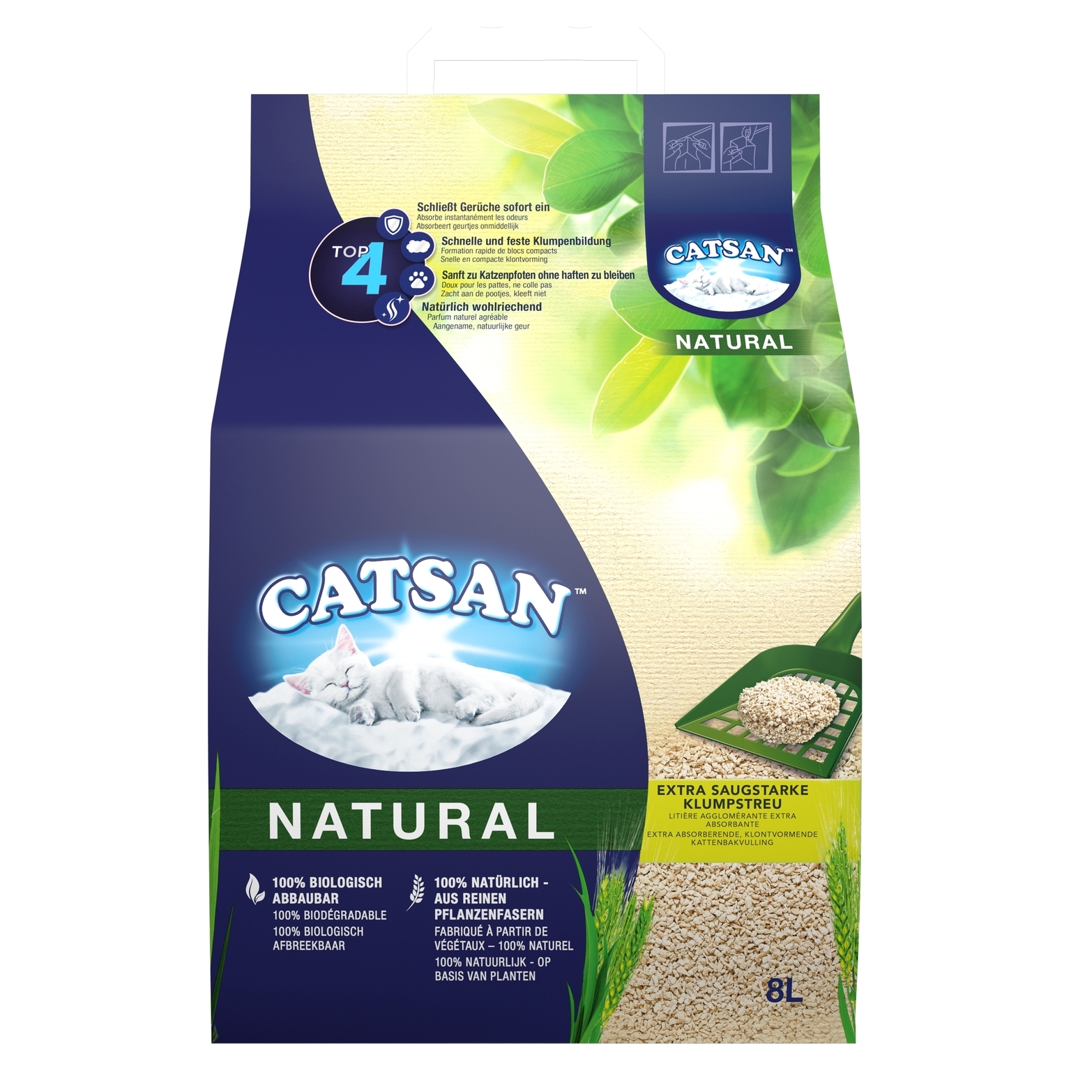 Catsan natural 8ltr - TuinWereld
