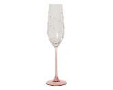 Champagneglas glas d7h26.20cm roze