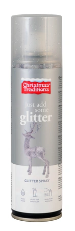 Christmas Traditions glitterspray zilver 150 ml
