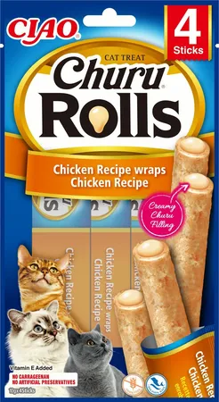 Ciao churu rolls cat chicken recipe wraps chicken 40gr