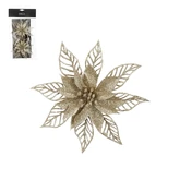 Clip poinsettia d16h2cm champ 2st