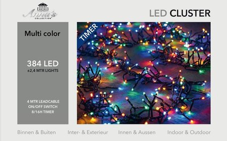 Clusterverlichting 384-lamps multi color